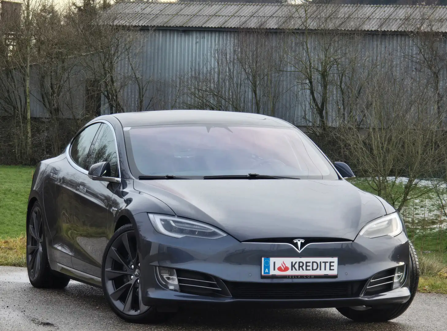 Tesla Model S Maximale Reichweite 100kWh Top* Kredit* Leder*Navi Šedá - 2