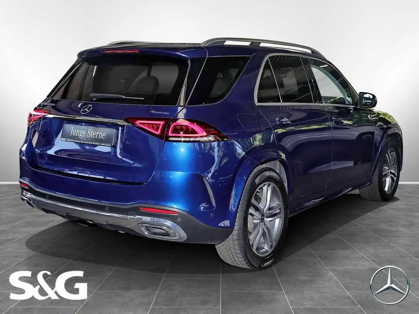 Mercedes-Benz GLE 350 de 4M AMG AHK+PANORAMA+DISTRONIC+360° Blau - 2
