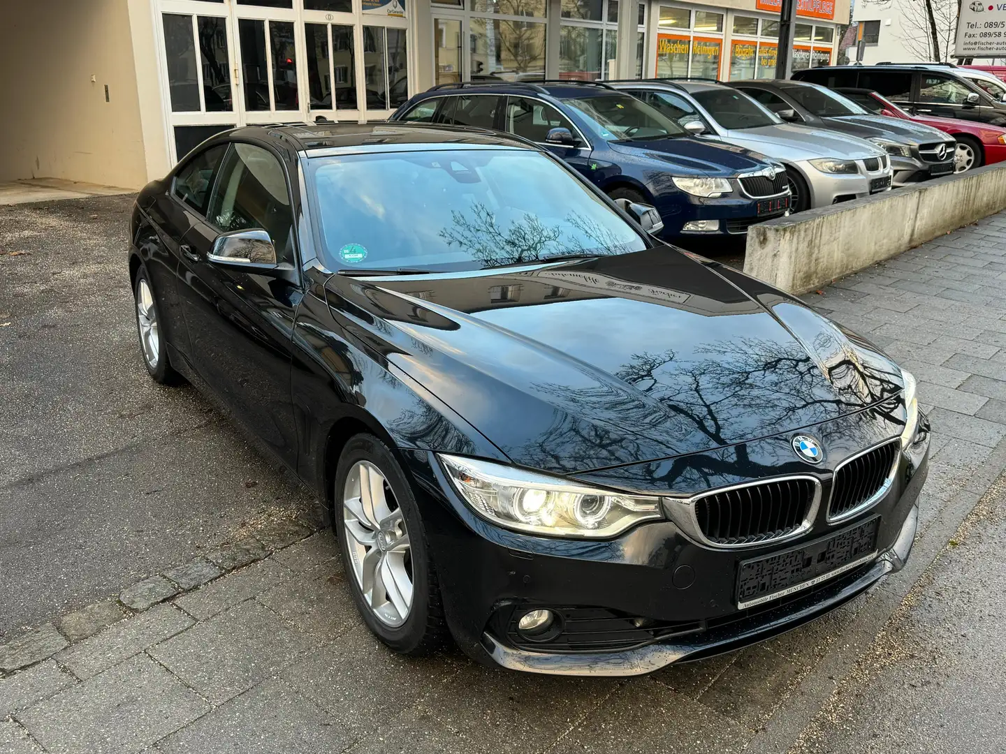 BMW 420 d Coupe Adv+Leder/Navi/Xenon/Head Up/GSD/M Felgen+ Noir - 2