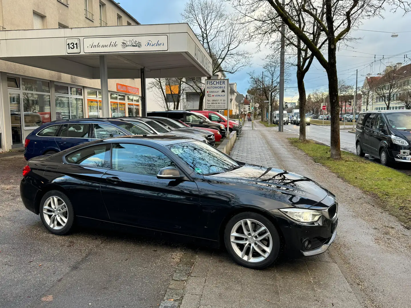 BMW 420 d Coupe Adv+Leder/Navi/Xenon/Head Up/GSD/M Felgen+ Noir - 1