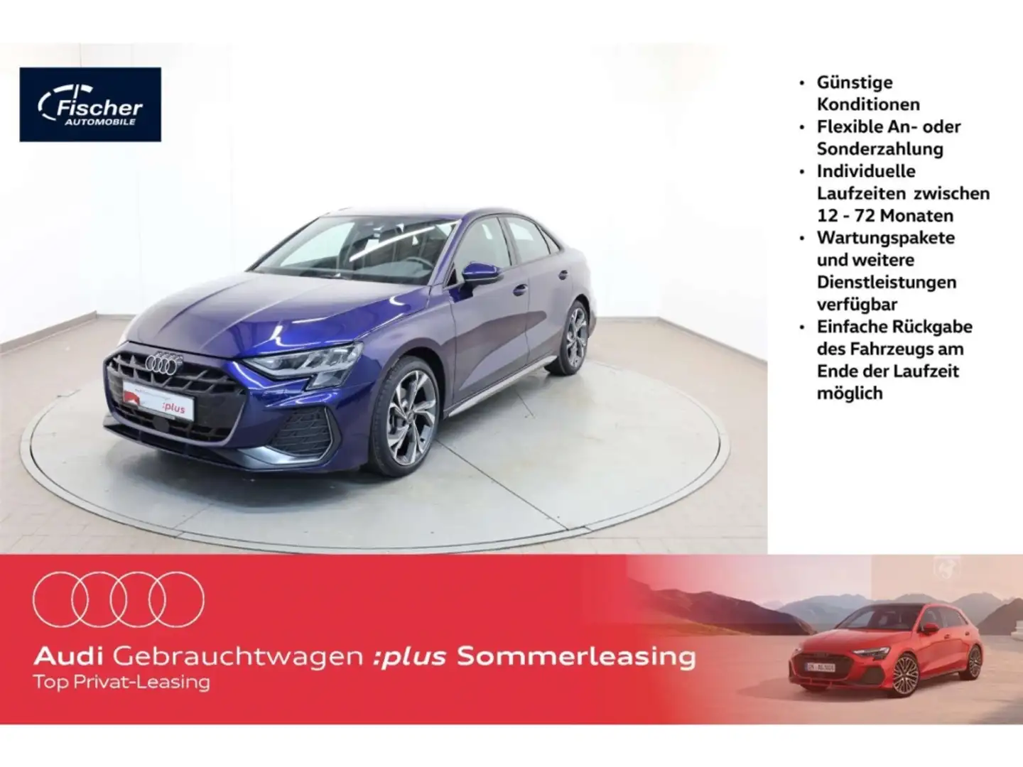 Audi A3 Limousine 35 TFSI S line S-Tronic AHK/NAV/18'' Blau - 1