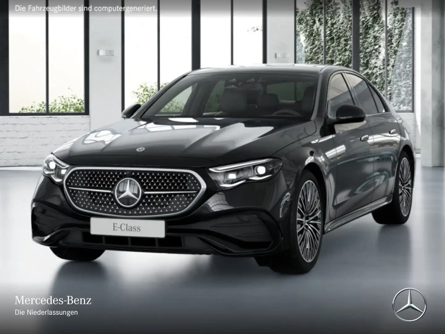 Mercedes-Benz E 300 de AMG Fahrass 360° Airmat Pano Burmester 9G Schwarz - 2