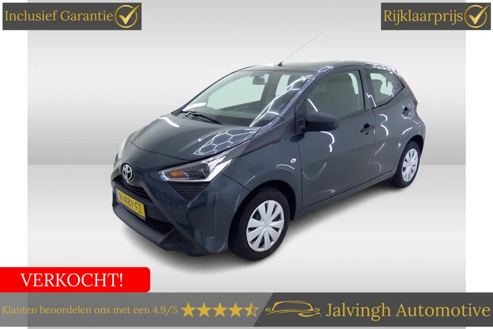 Toyota Aygo 1.0 VVT-i x-fun |Airco!|Metallic kleur!|Bluetooth! Grijs - 1