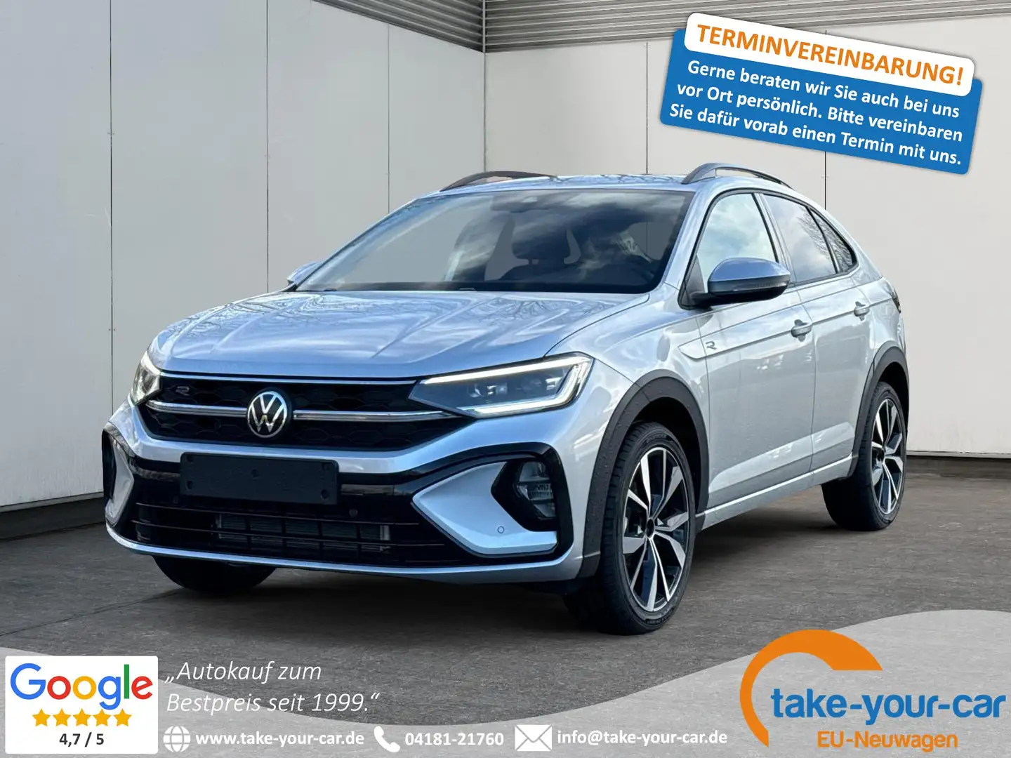Volkswagen Taigo R-Line Limited IQ.LIGHT MATRIX+KAMERA+ACC+SHZ+1... Argent - 1