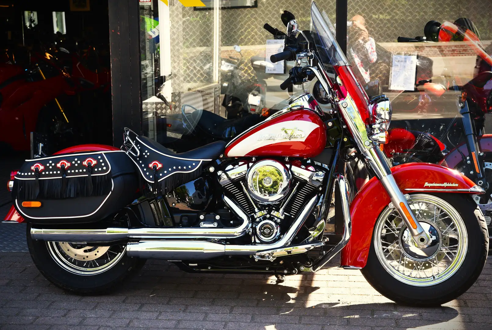 Harley-Davidson Hydra Glide REVIVAL ***MOTO VERTE*** Red - 2