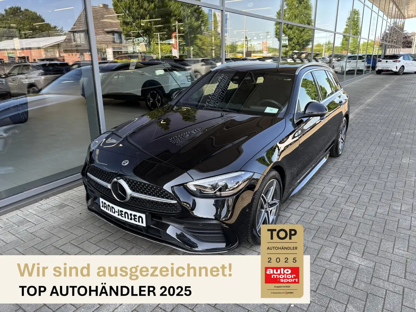 Mercedes-Benz C 220 d T-Modell AMG Advanced Fahrass+ AHK Distr Czarny - 1