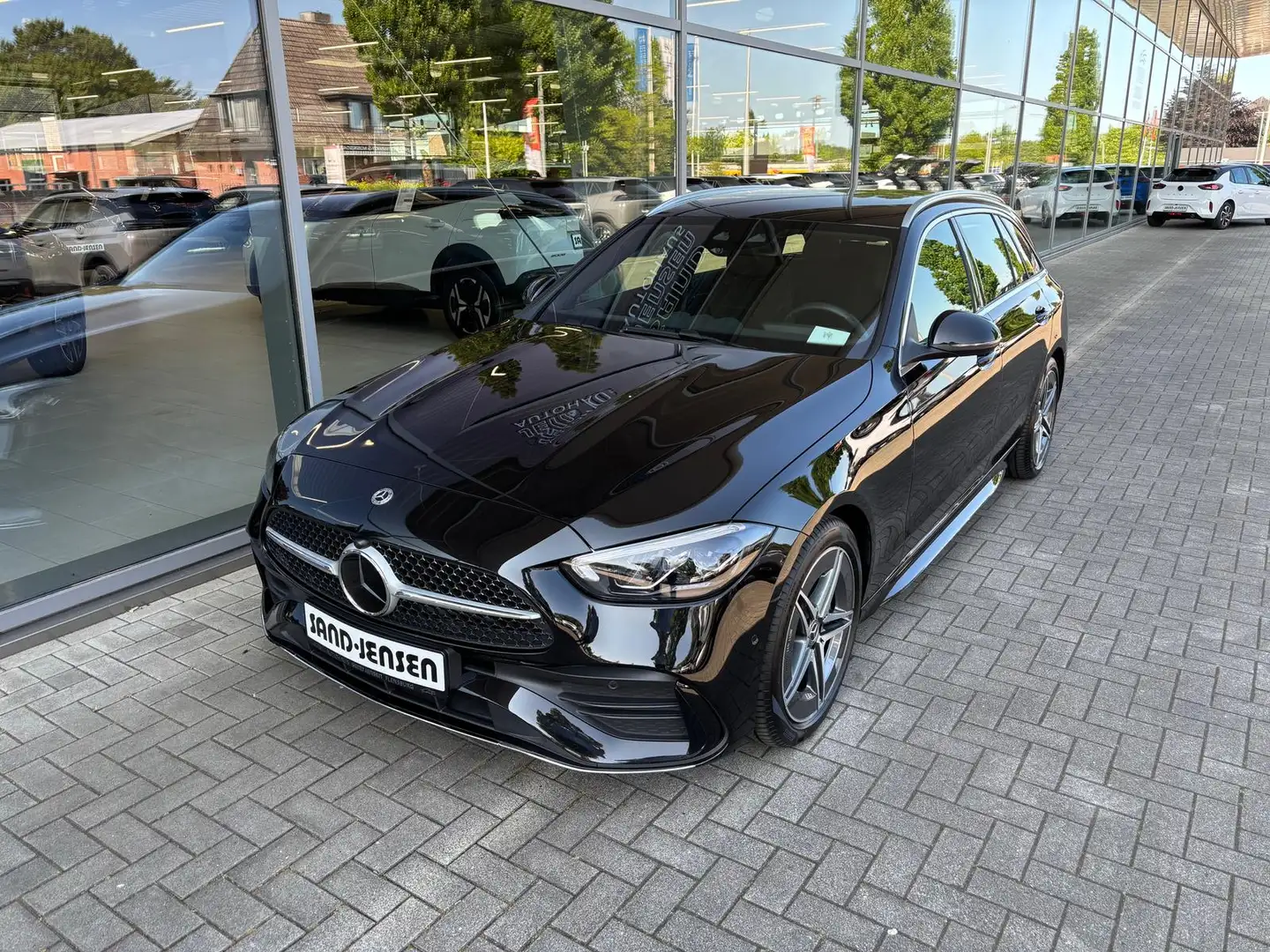 Mercedes-Benz C 220 d T-Modell AMG Advanced Fahrass+ AHK Distr Czarny - 2