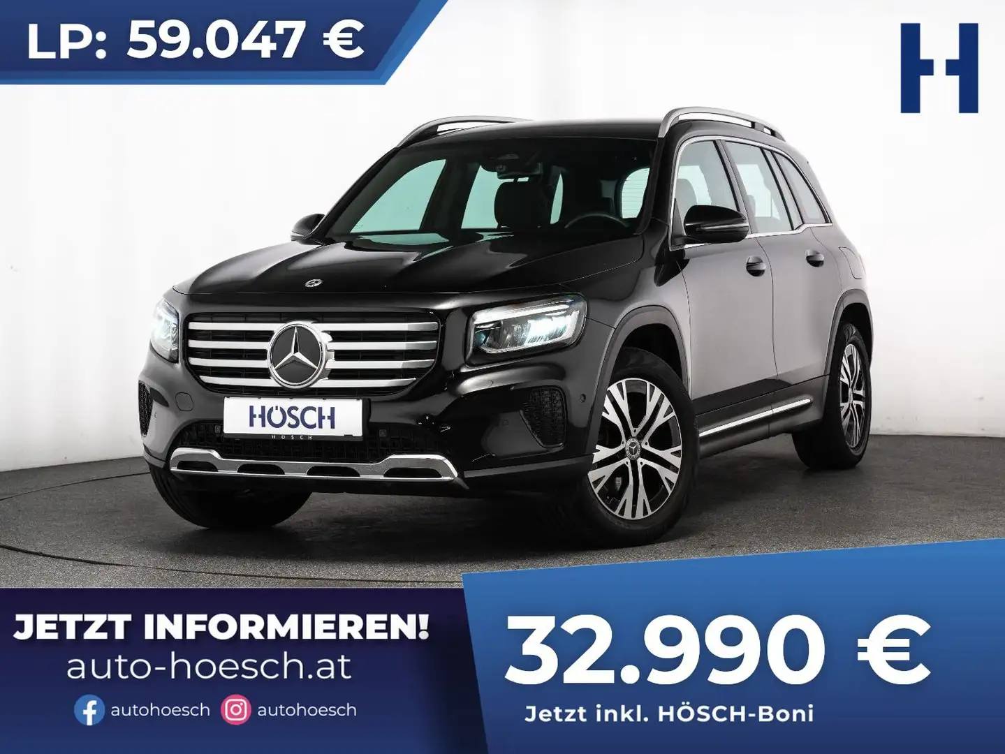 Mercedes-Benz GLB 200 d Progressive KAMERA LED NAV SHZ +++ Schwarz - 1