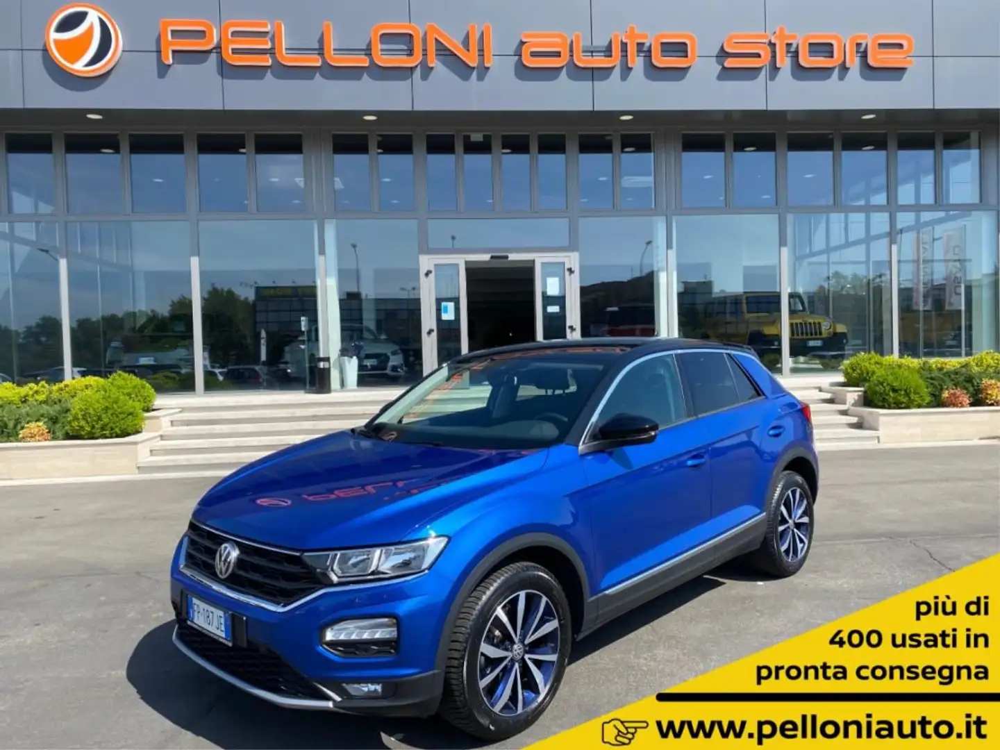 Volkswagen T-Roc 1.0 TSI 115 CV Style KM CERTIFIC-GARANZIA-1°PROP Blu/Azzurro - 1