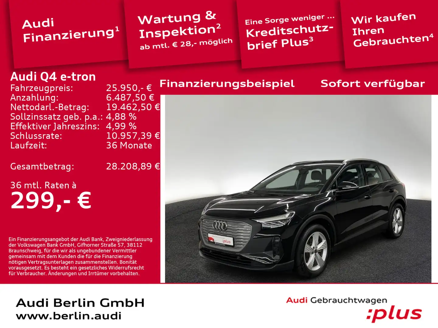Audi Q4 e-tron Q4 35 e-tron LED PDC VIRTUAL Schwarz - 1
