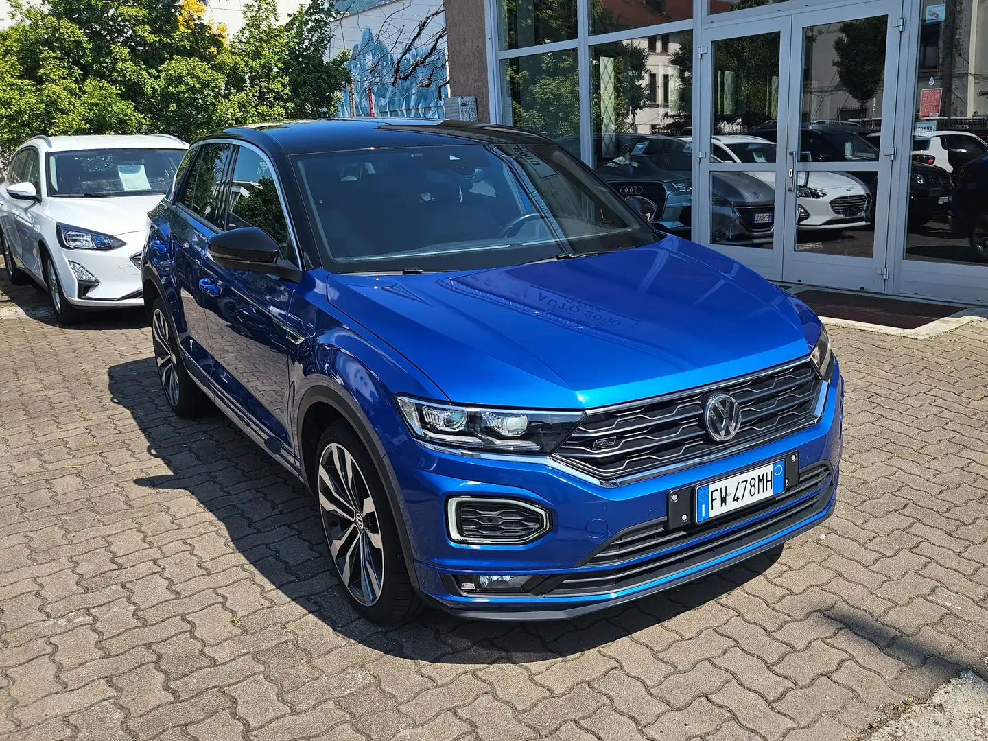 Volkswagen T-Roc 2.0 tdi 4motion dsg R-LINE ACC-CAMERA-CARPLAY- Bleu - 1