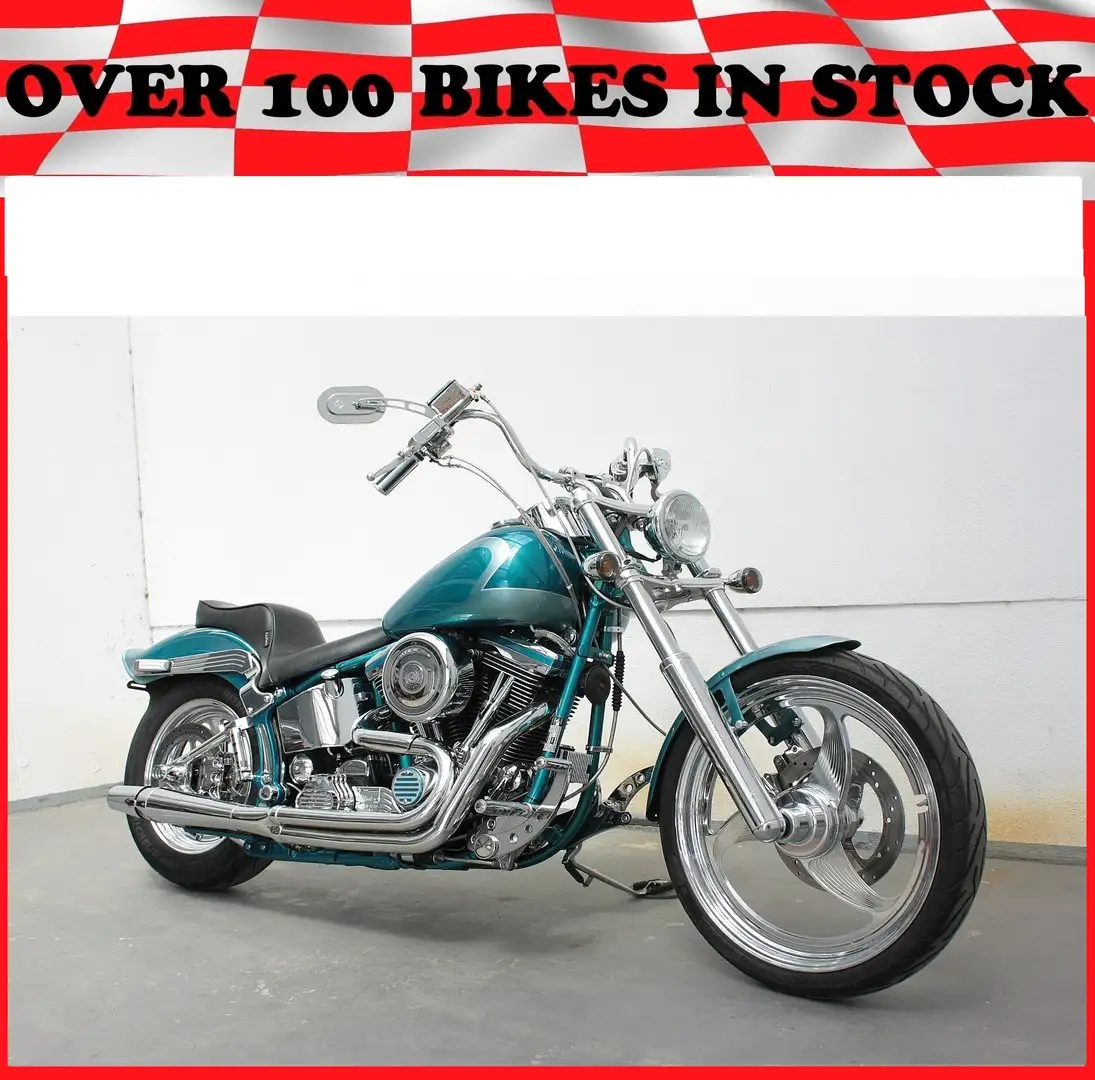 Harley-Davidson Softail FXSTC Softail Custom EVO Modrá - 1