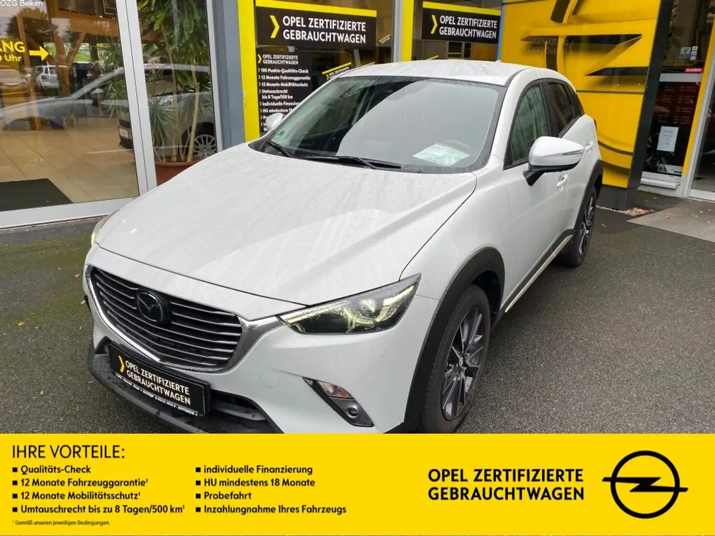 Mazda CX-3 SKYACTIV-G 120 FWD Sports-Line Weiß - 1