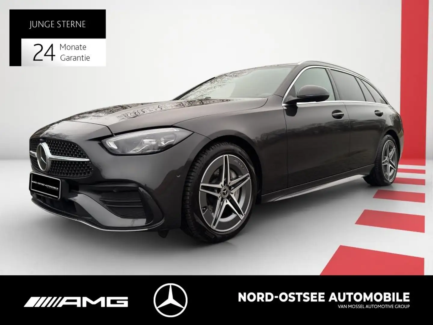 Mercedes-Benz C 300 d T AMG MBUX SHZ KLIMA KEYLESS-GO Grau - 1