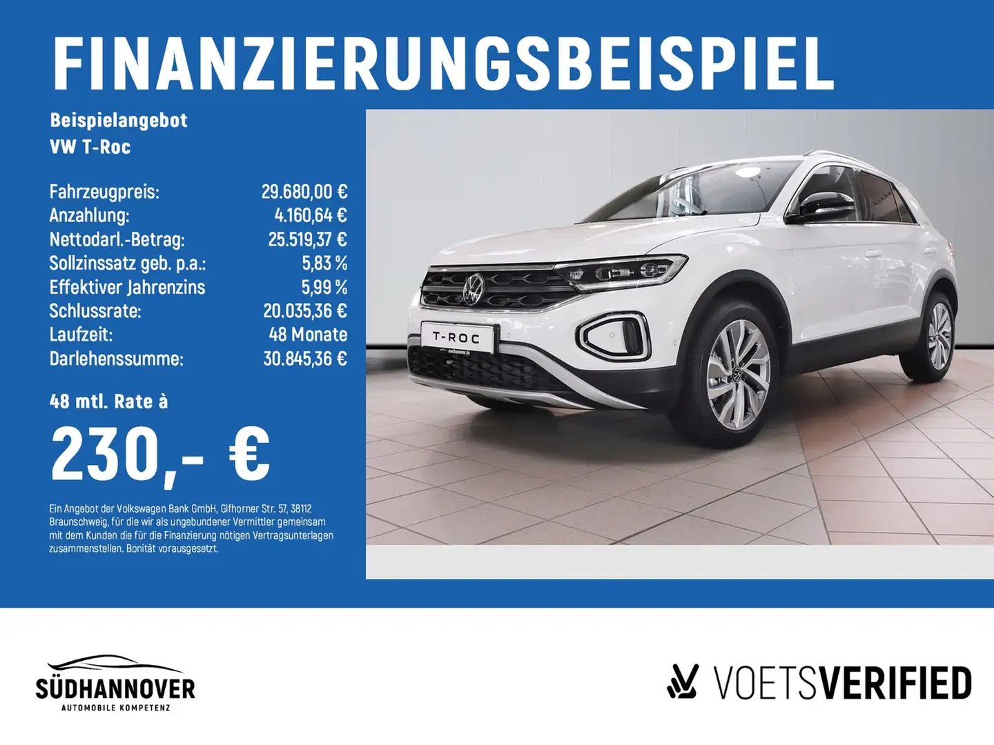 Volkswagen T-Roc Goal 1.5 TSI DSG AHK+NAVI+LED+SHZ+GRA Weiß - 2
