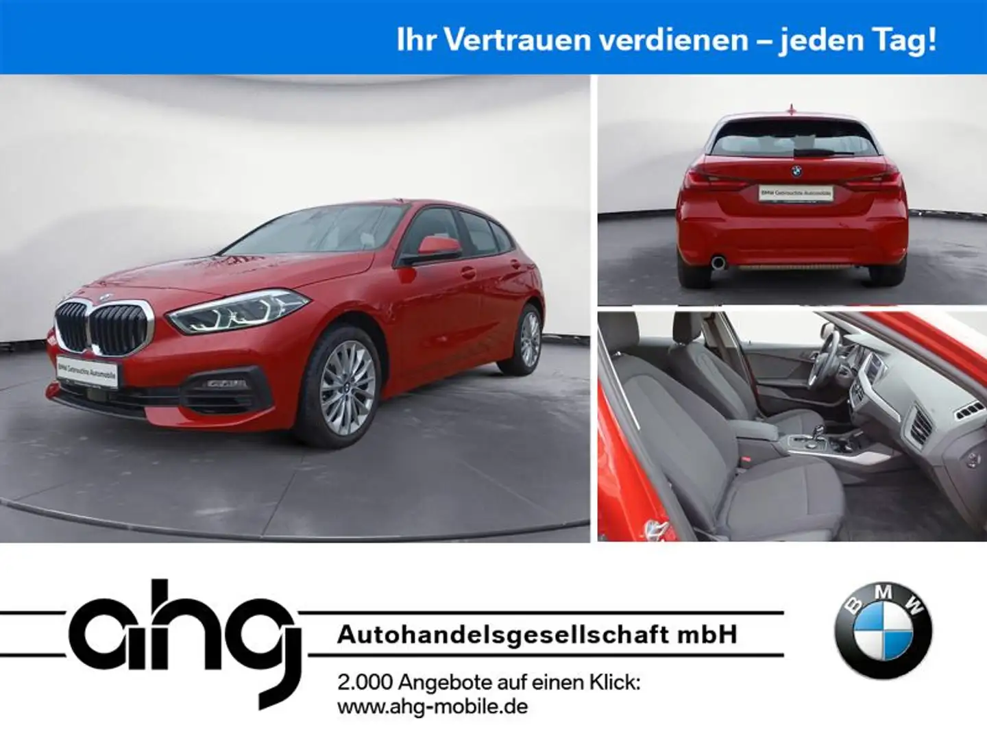 BMW 118 i Advantage Klimaaut. Head-Up PDC Lankradhzg. Rouge - 1