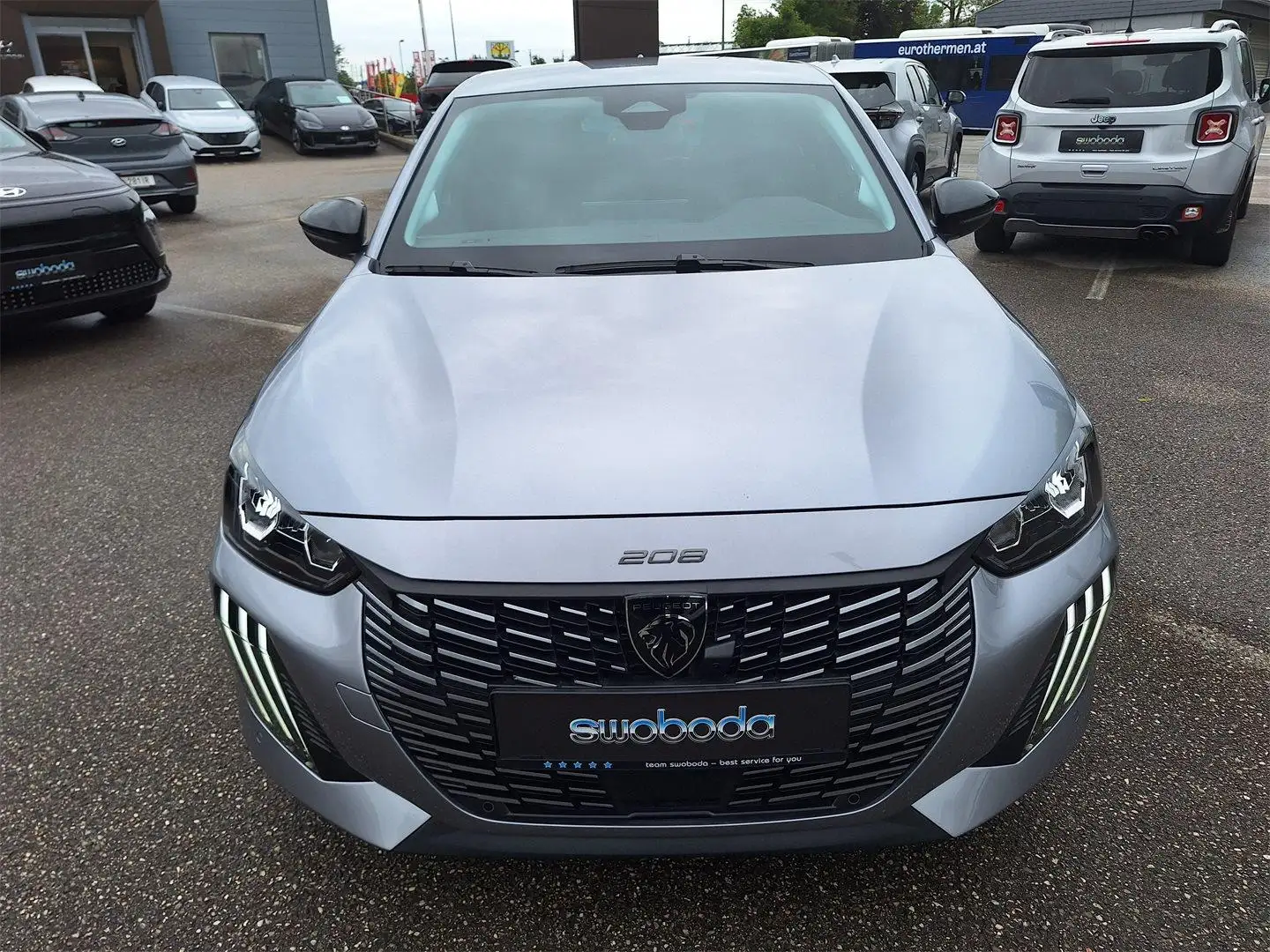 Peugeot 208 Hybrid 110 e-DCS6 Allure Grau - 2