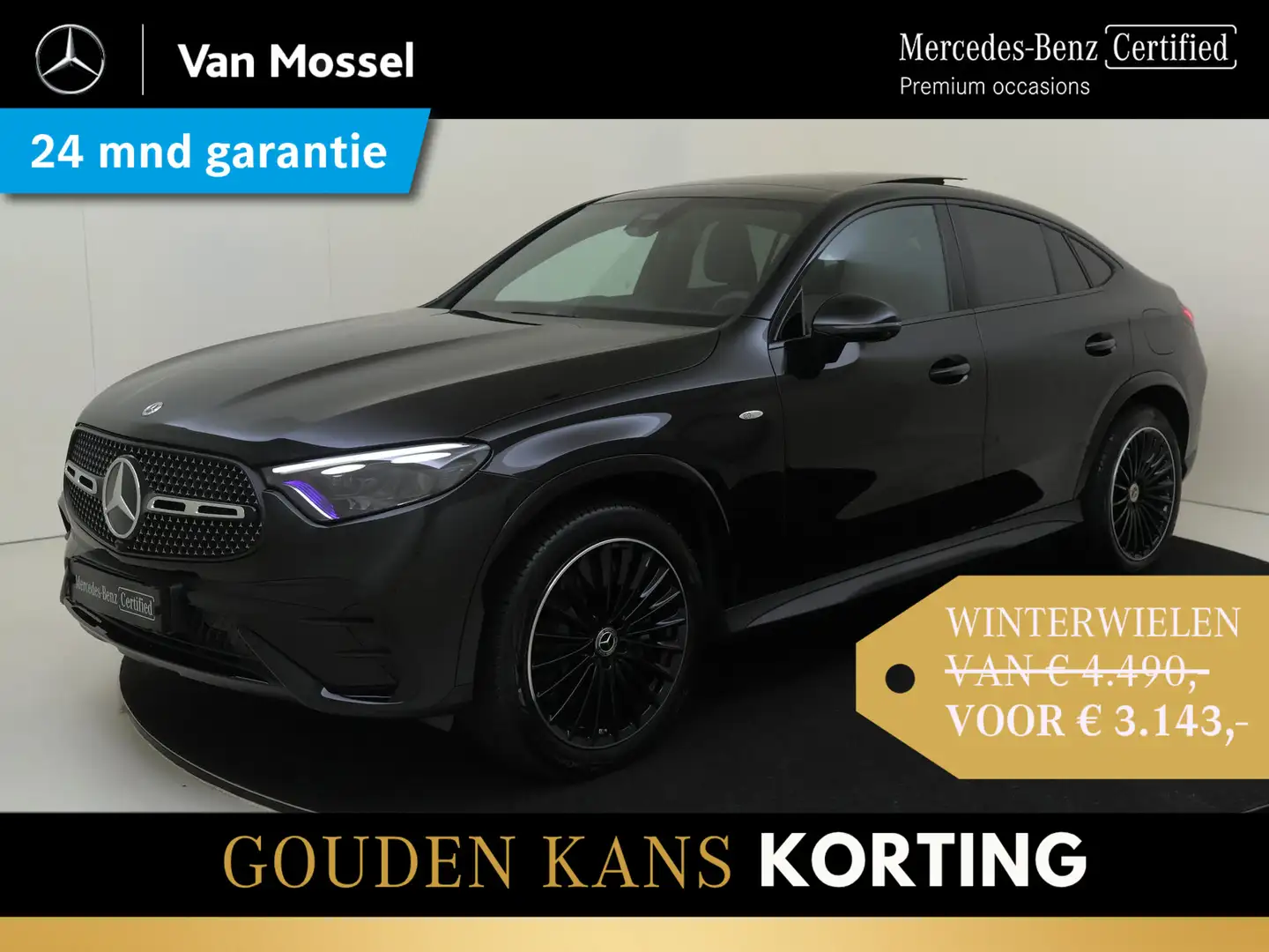 Mercedes-Benz GLC 400 Coupé 400e 4MATIC AMG Line / Techniek-Pakket / 360 Zwart - 1