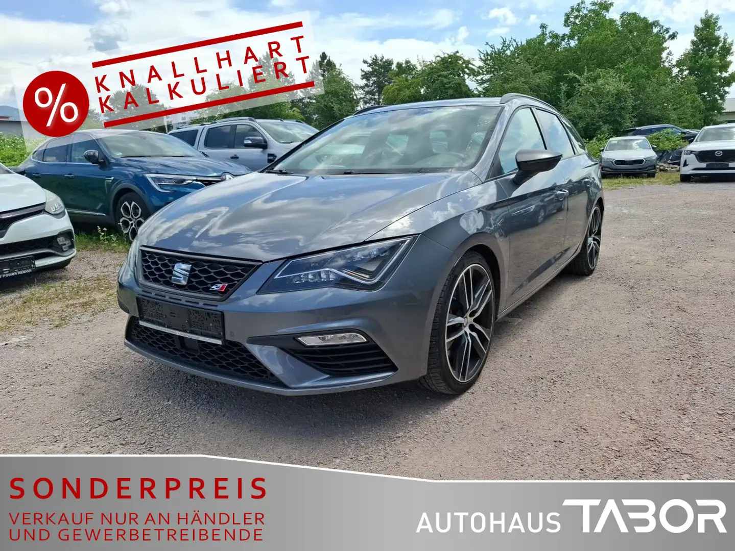 SEAT Leon ST 2.0 TSI Cupra 300 DSG Leder Nav Pano ACC Gris - 1