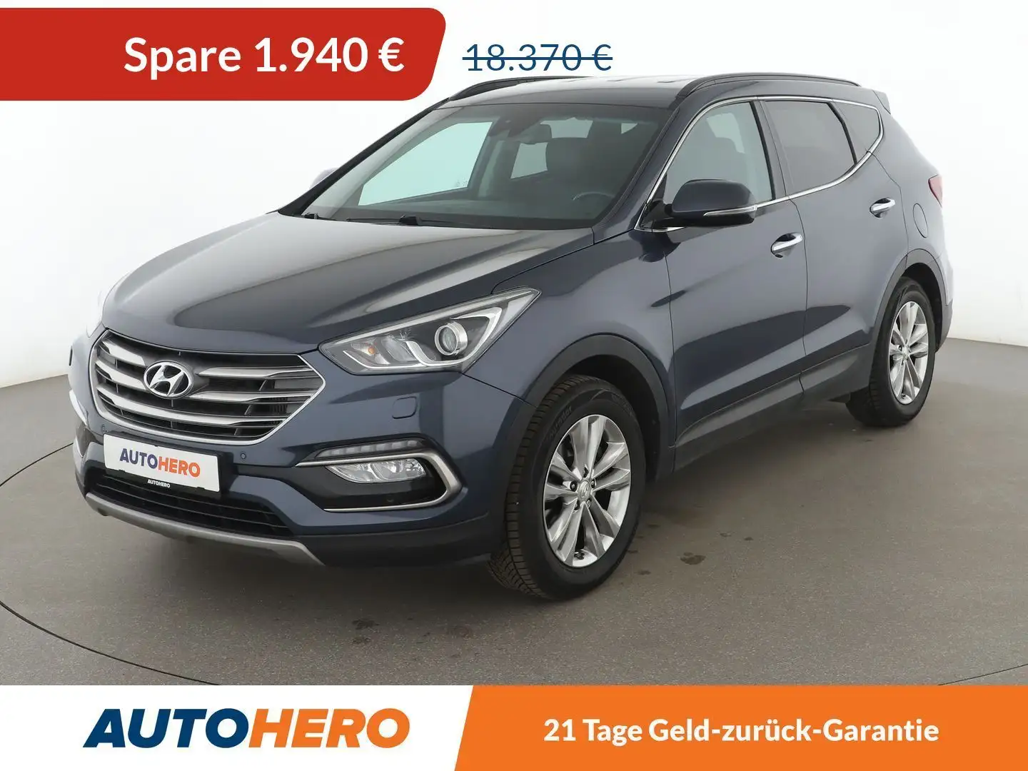 Hyundai SANTA FE 2.0 CRDi Style blue 2WD*NAVI*XENON*TEMPO*CAM*AHK* Blau - 1
