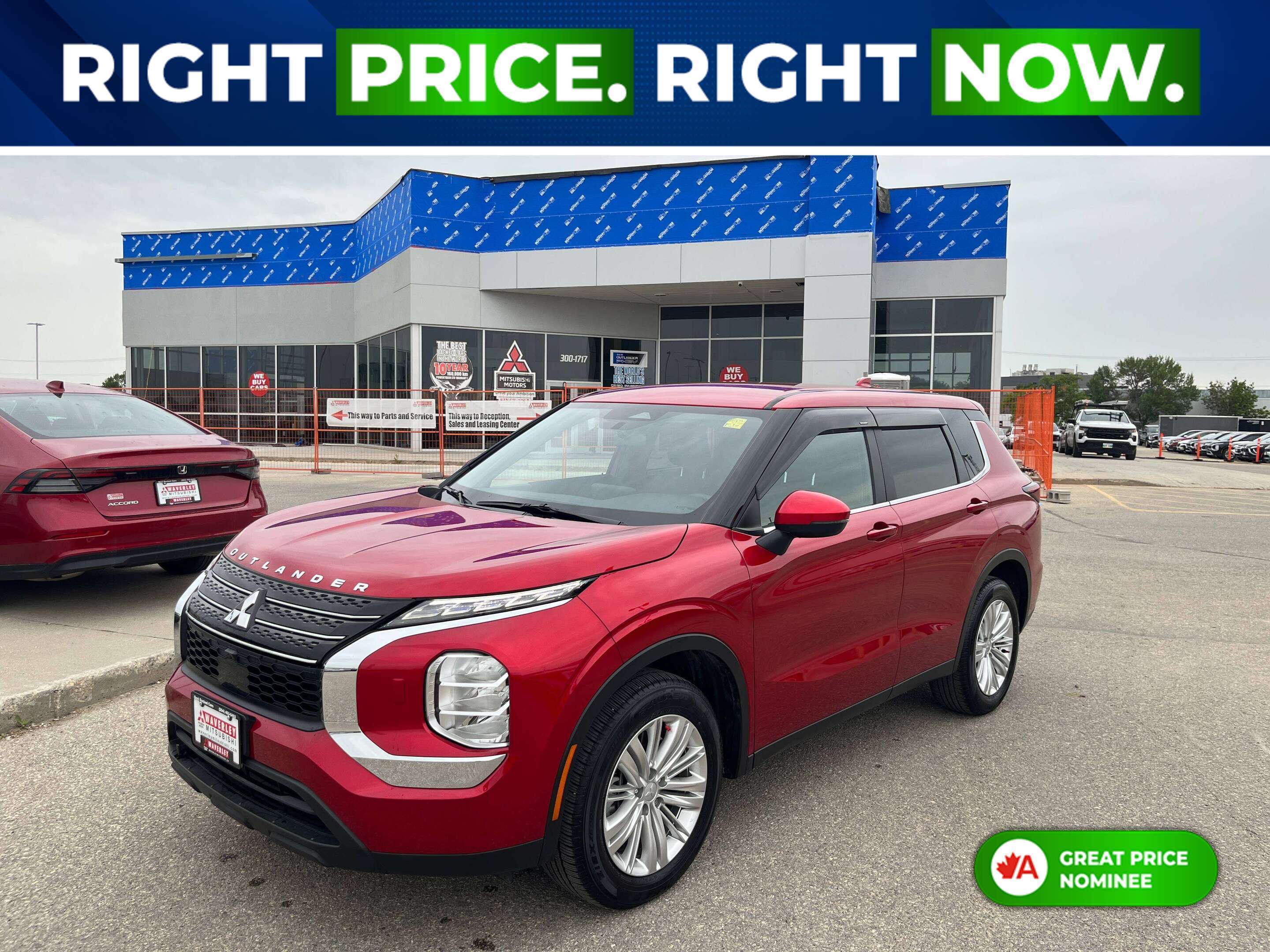 Red 2024 Mitsubishi Outlander SUV / Crossover All-Wheel Drive Automatic