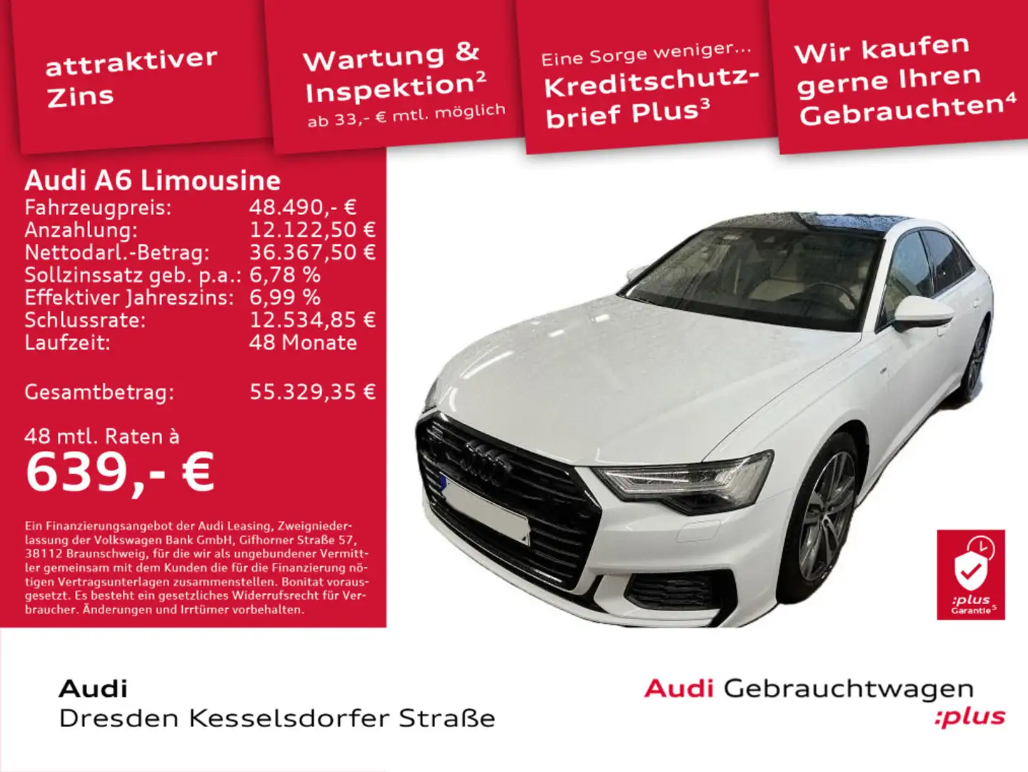 Audi A6 Design 45 TFSI quattro 195(265) kW( Weiß - 1