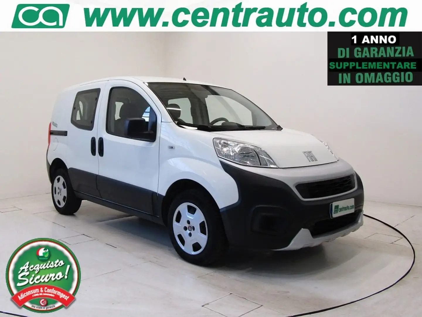 Fiat Fiorino 1.3 MJT Manuale Adventure N1 * AUTOCARRO*4 POSTI * Blanc - 1