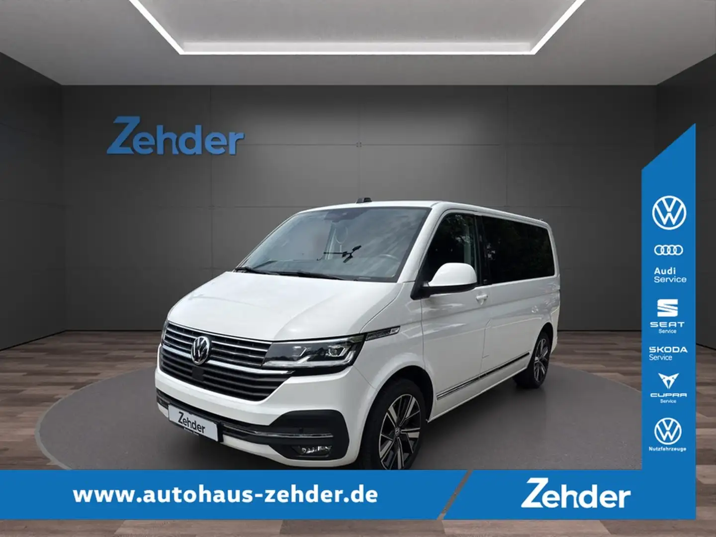 Volkswagen T6 Multivan 6.1 2.0 TDI SCR 4MOT DSG Generation Six AHK, AC... Blanc - 1