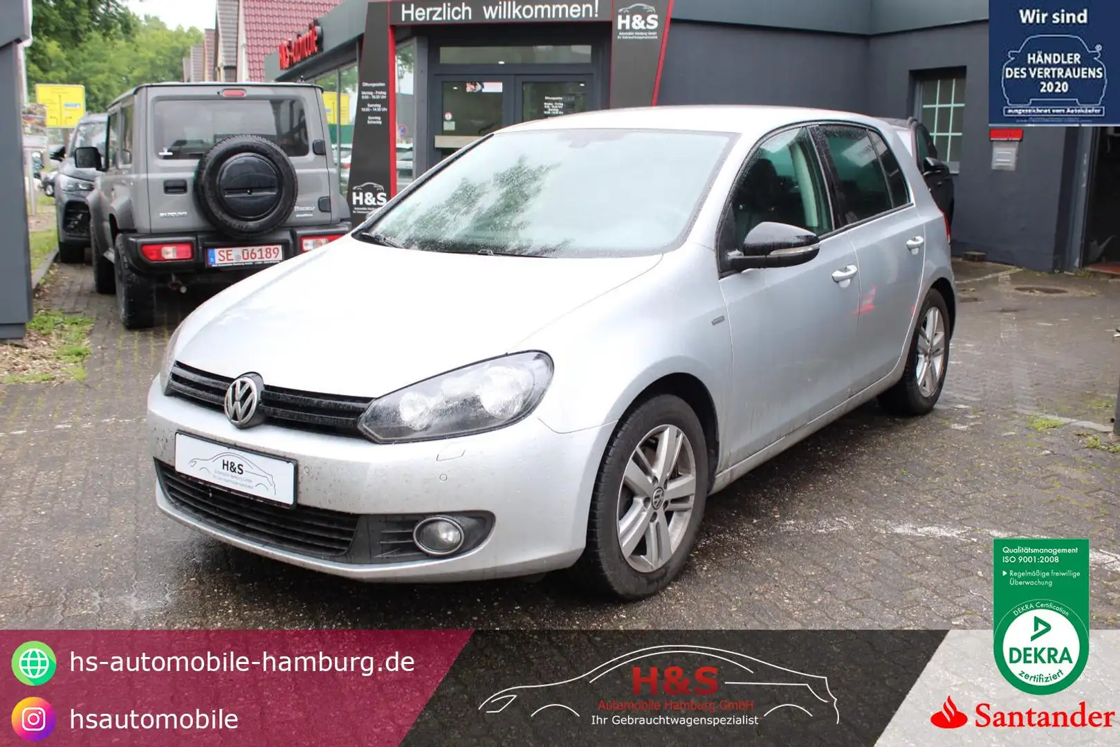 Volkswagen Golf VI Match*PDC*6-GANG*AHK Silver - 1