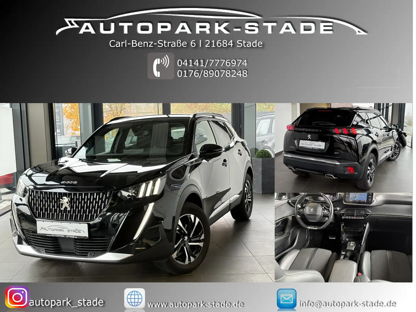 Peugeot 2008 GT Auto. Full-LED Assist. Navi Leder Kamera Schwarz - 1