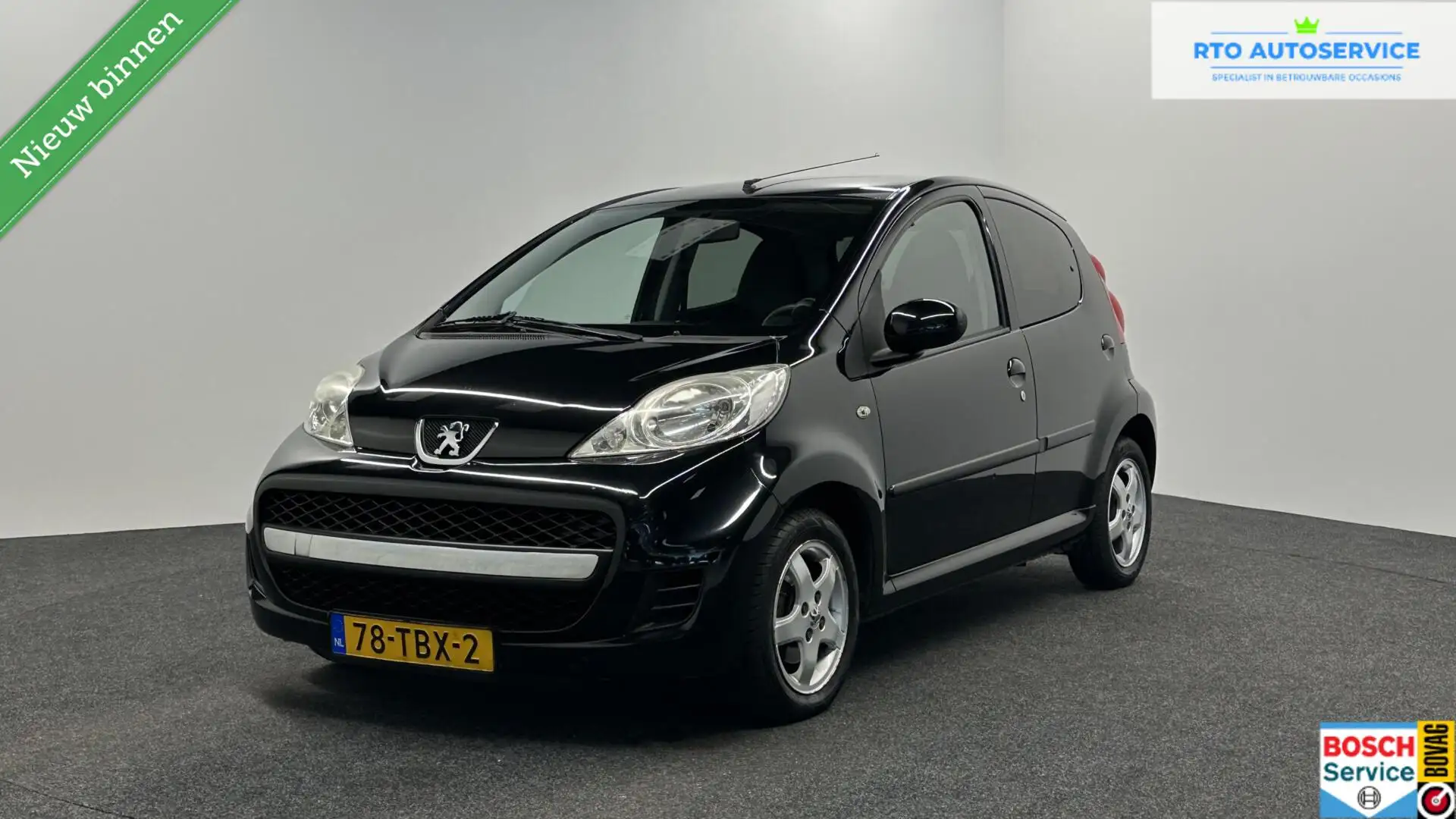 Peugeot 107 1.0-12V Black & Silver AIRCO LM 5 DEURS. Noir - 1