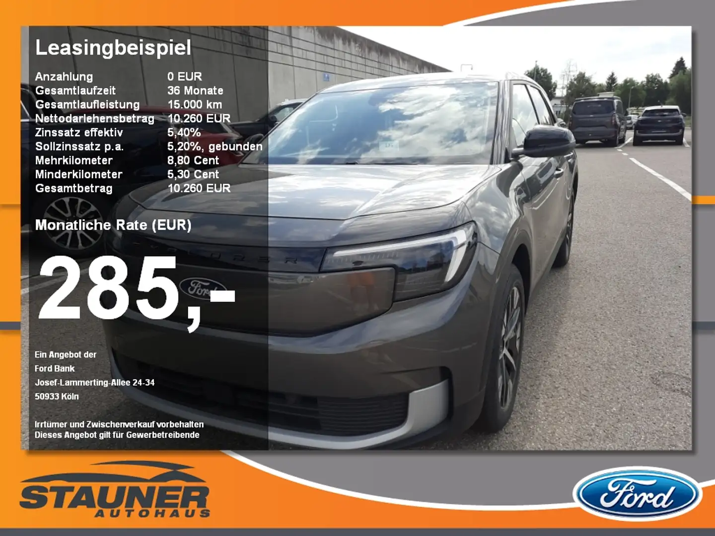Ford Explorer RWD 77 KWH ACC 19 Zoll Räder Klima Grijs - 1