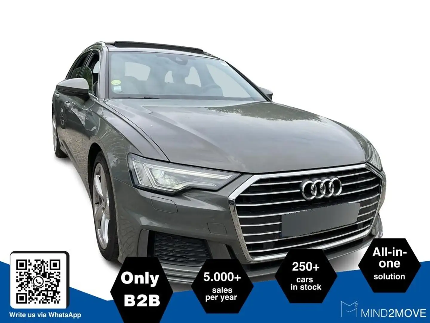 Audi A6 40 2.0 TDI Avant S-Line (EURO 6d) Gris - 1