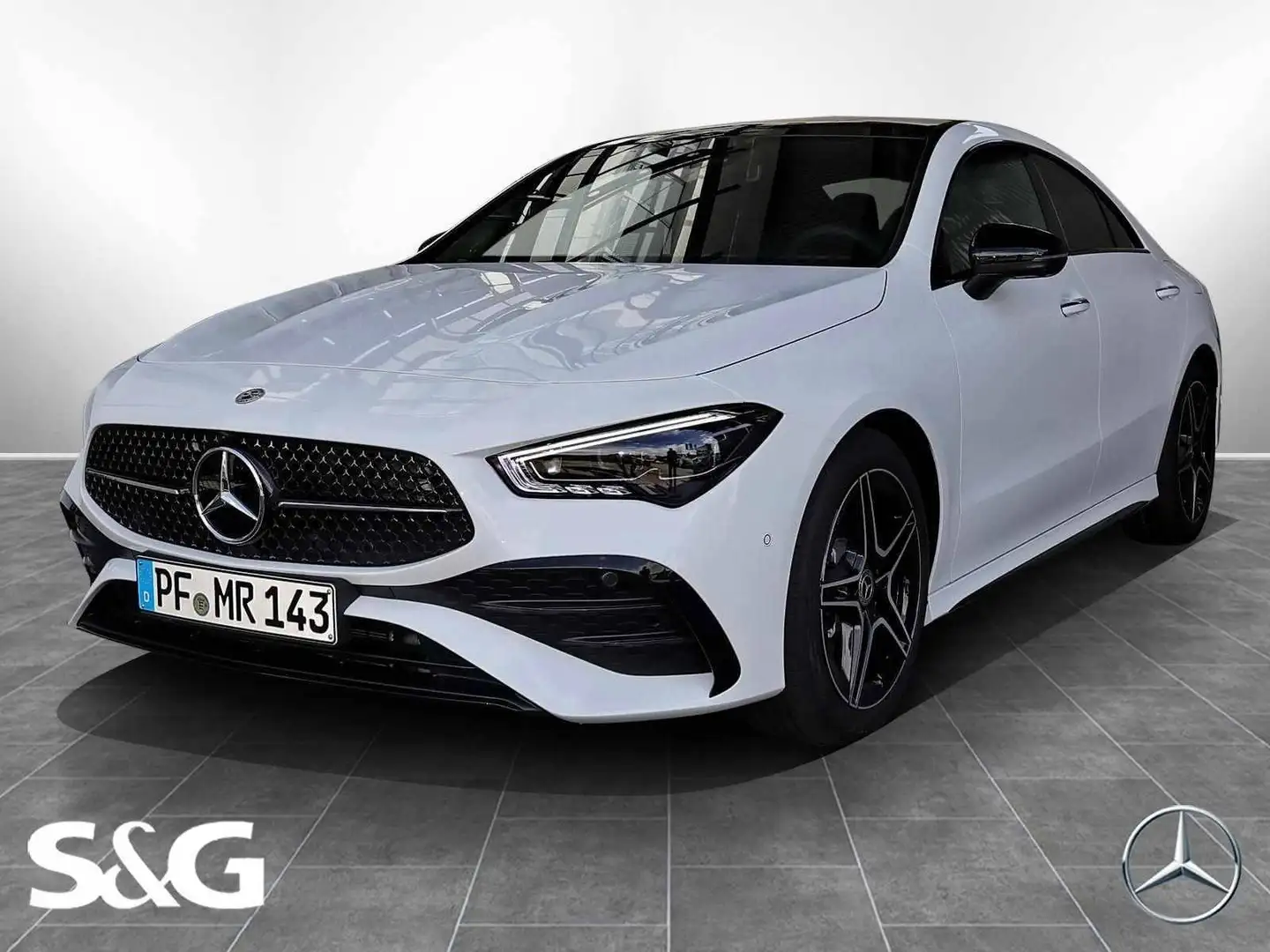 Mercedes-Benz CLA 200 Coupé AMG MBUX+360°+M-LED+Pano+Distronic Blanc - 1
