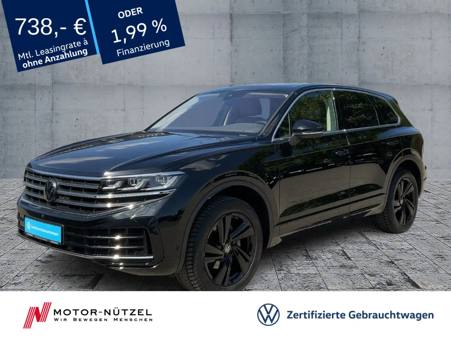 Volkswagen Touareg 3.0 TDI 4M ELEGANCE IQ+NAV+AHK+STHZG+APP Black - 1