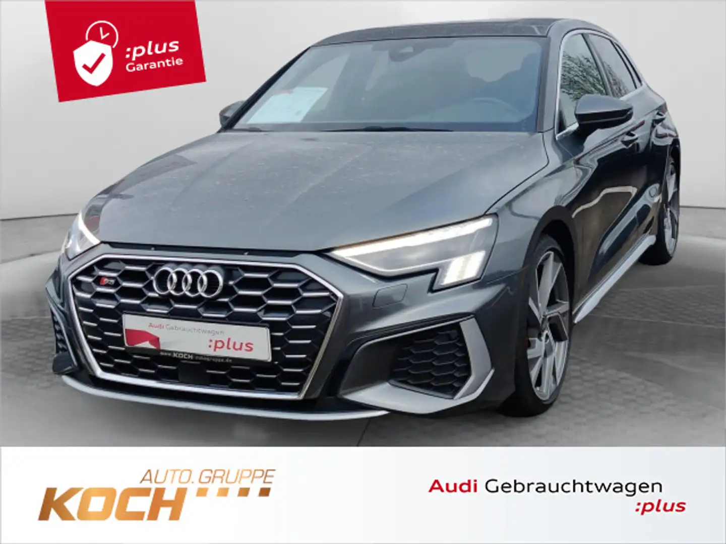 Audi S3 2.0 TFSI q. S-Tronic, Matrix, Pano, Grau - 1