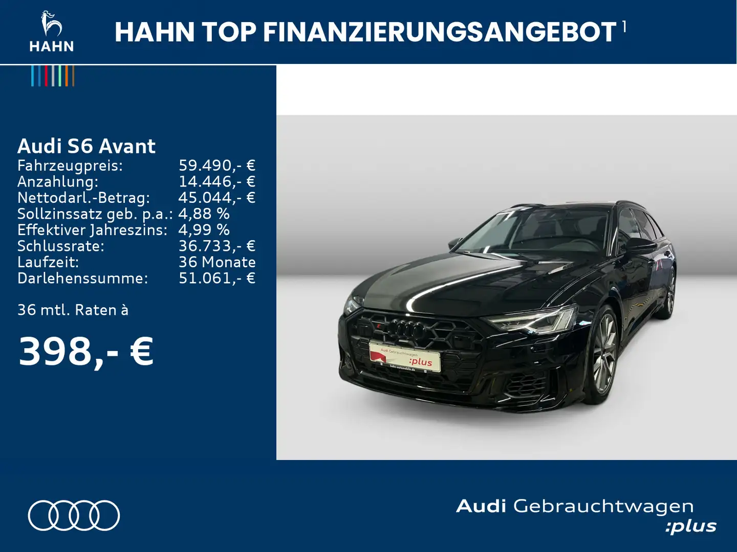 Audi S6 TDI quattro AHK B&O ACC Rückf Lenkradh Black - 2