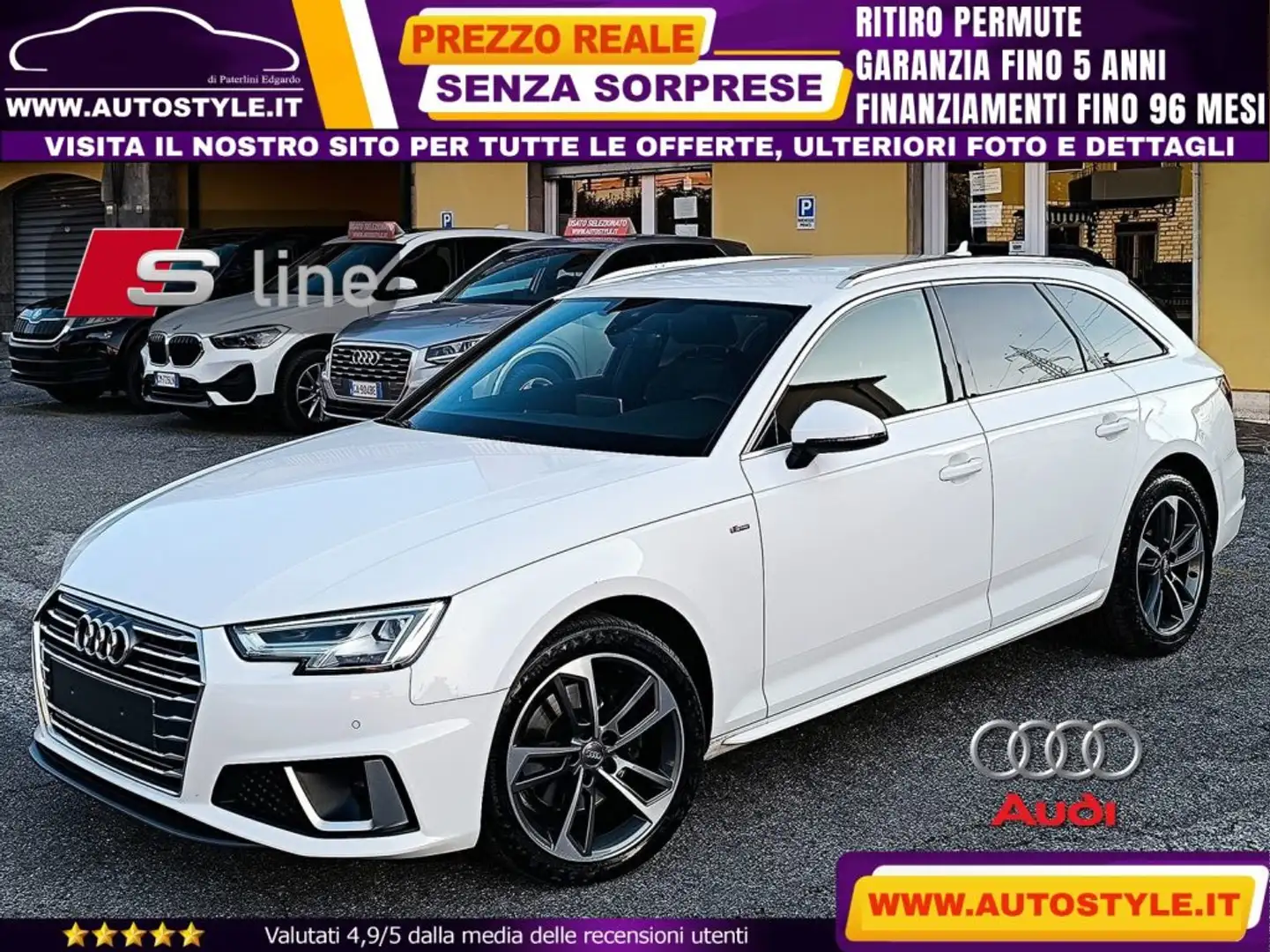 Audi A4 Avant 40 G-TRON S-Tronic S-LINE 2.0 170Cv SLine Bianco - 1