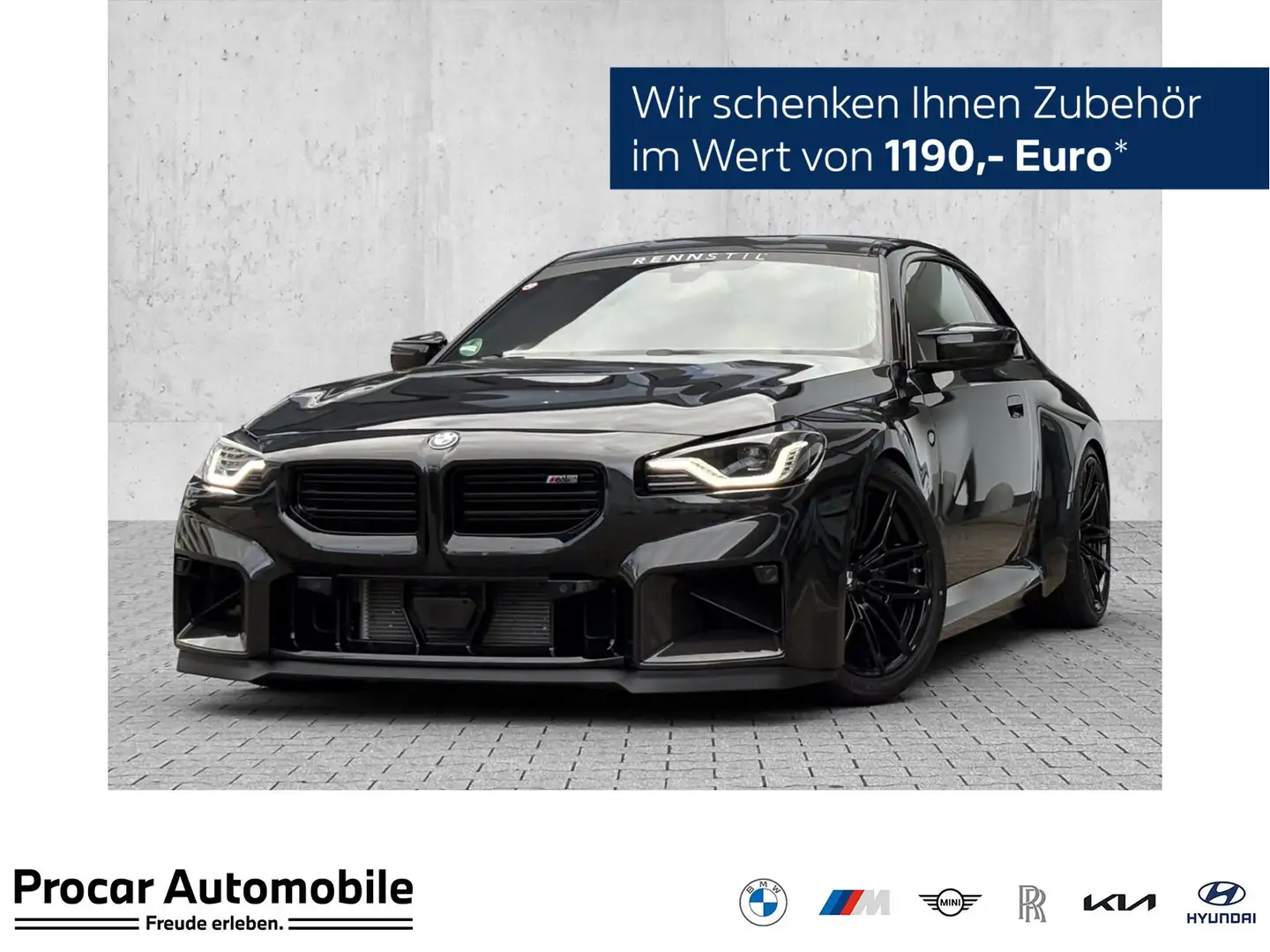 BMW M2 Coupé RENNSTIL x EVENTURI x KW x AKRAPOVIC Negru - 1