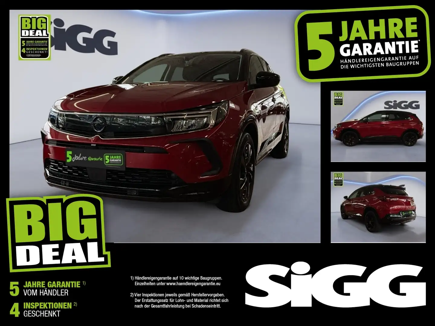 Opel Grandland GS Line 2xKlima ACC AUT Akustikglas LM Rot - 1