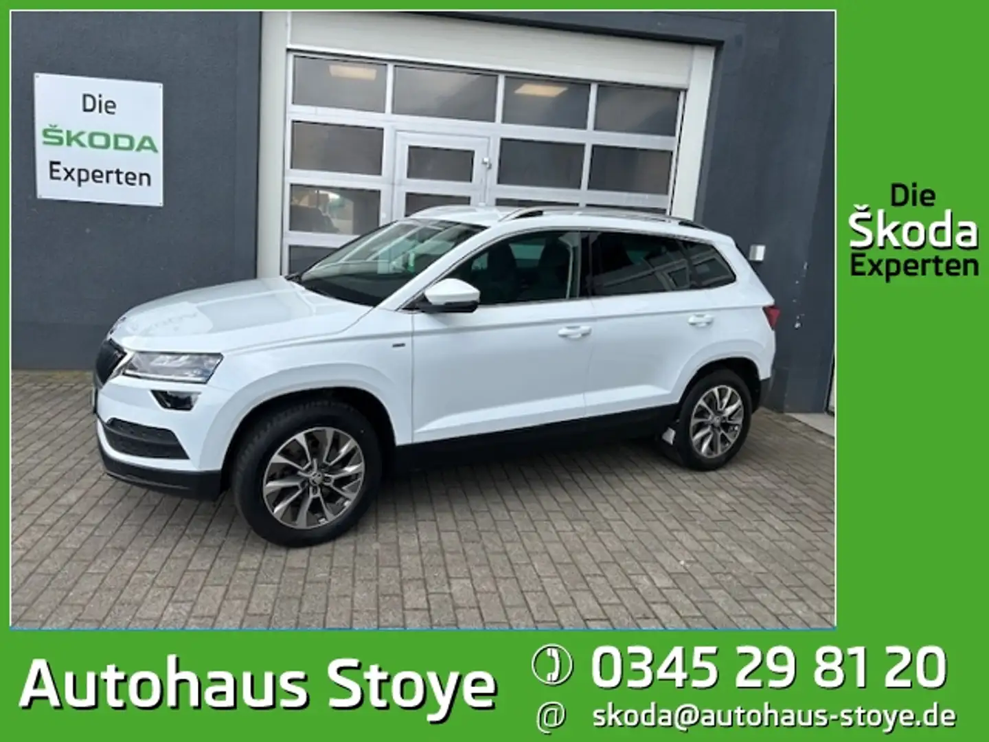 Skoda Karoq Clever 2.0 TDI DSG 4x4 NAV;SHZ;LED;KESSY Weiß - 1