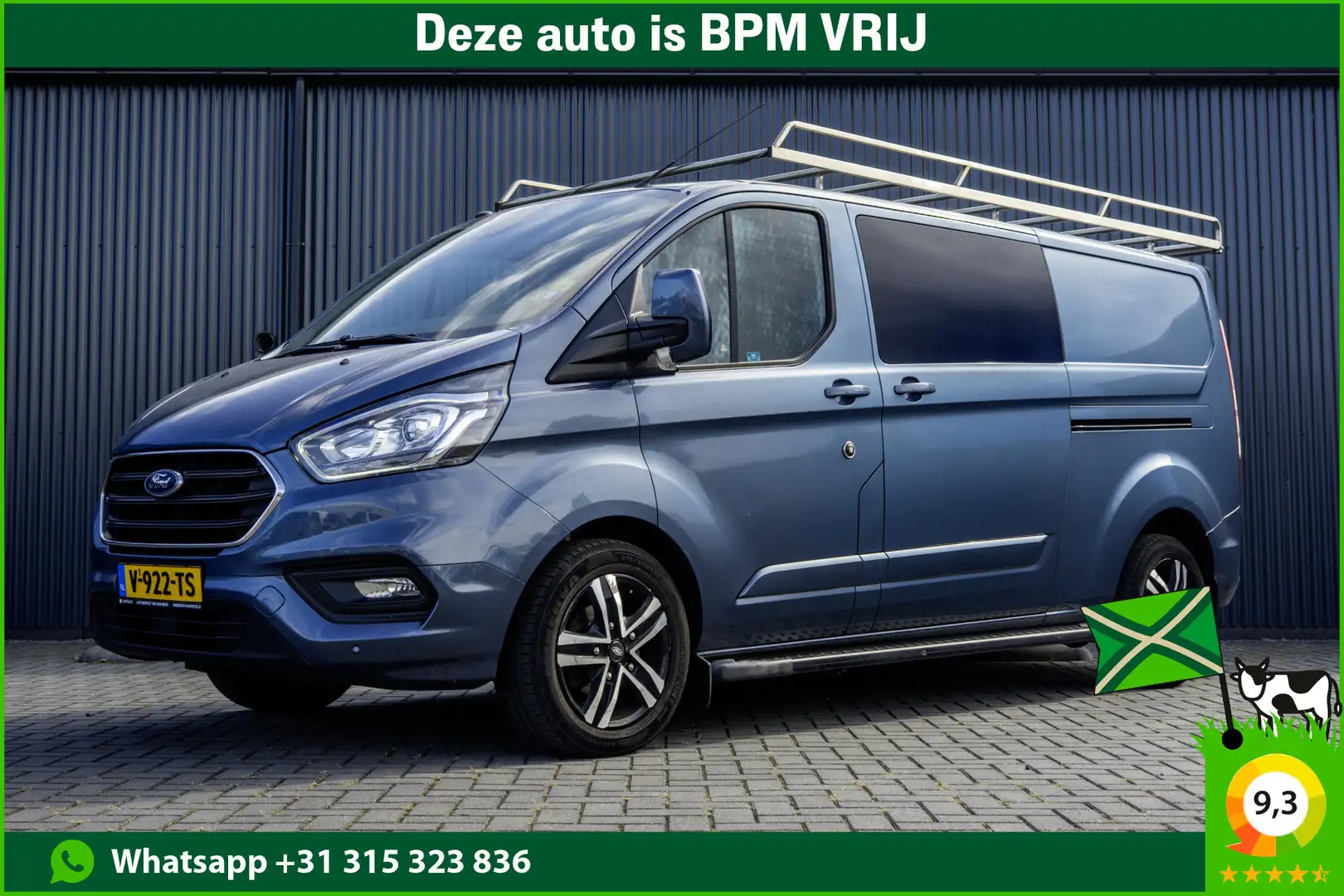 Ford Transit Custom 300 TDCI | L2H1 | Automaat | 5-Zits | LED | Camera Blu/Azzurro - 1