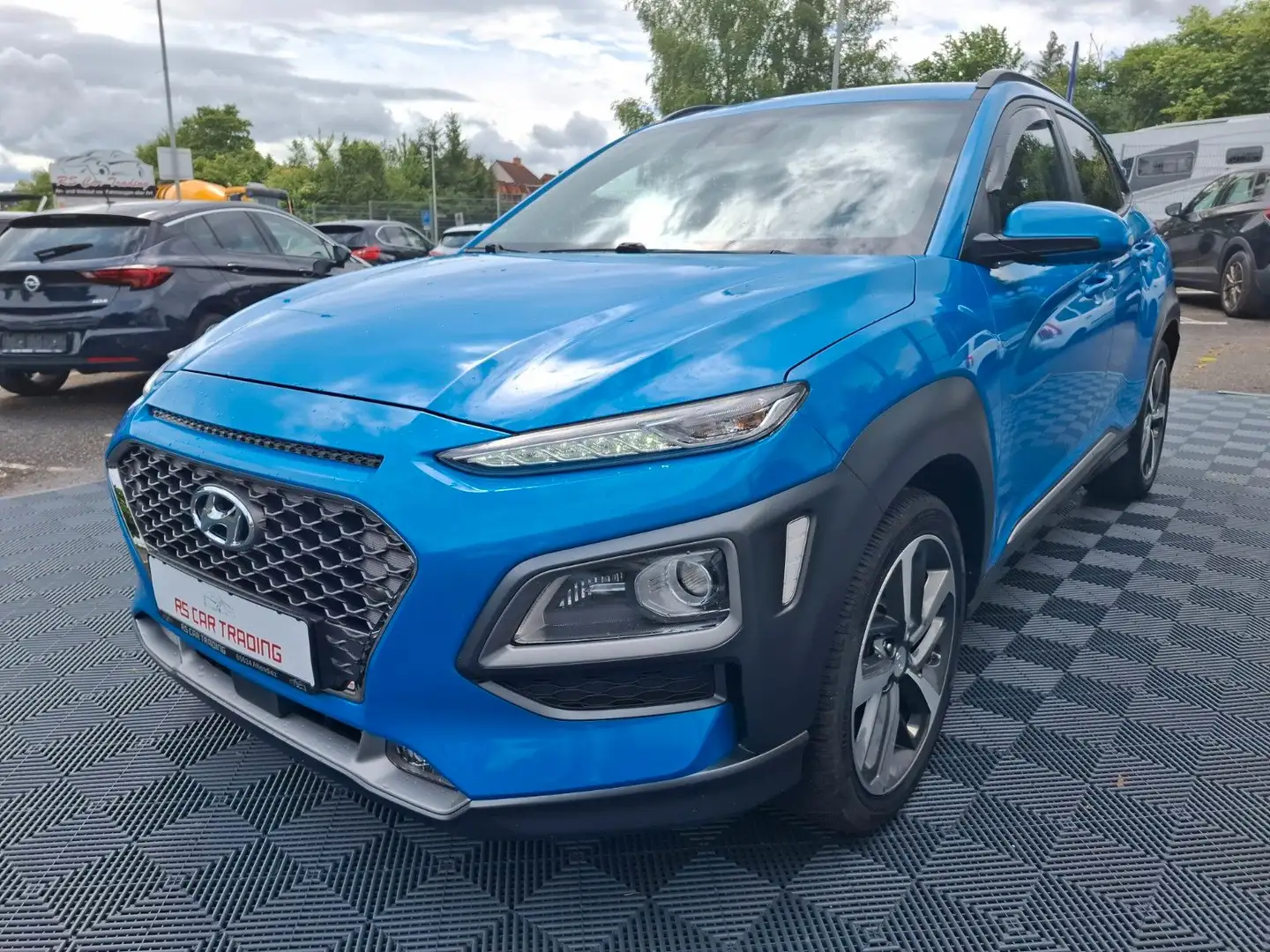 Hyundai KONA Premium 4WD*Automat*Leder*Tüv-Service Neu* Blau - 1