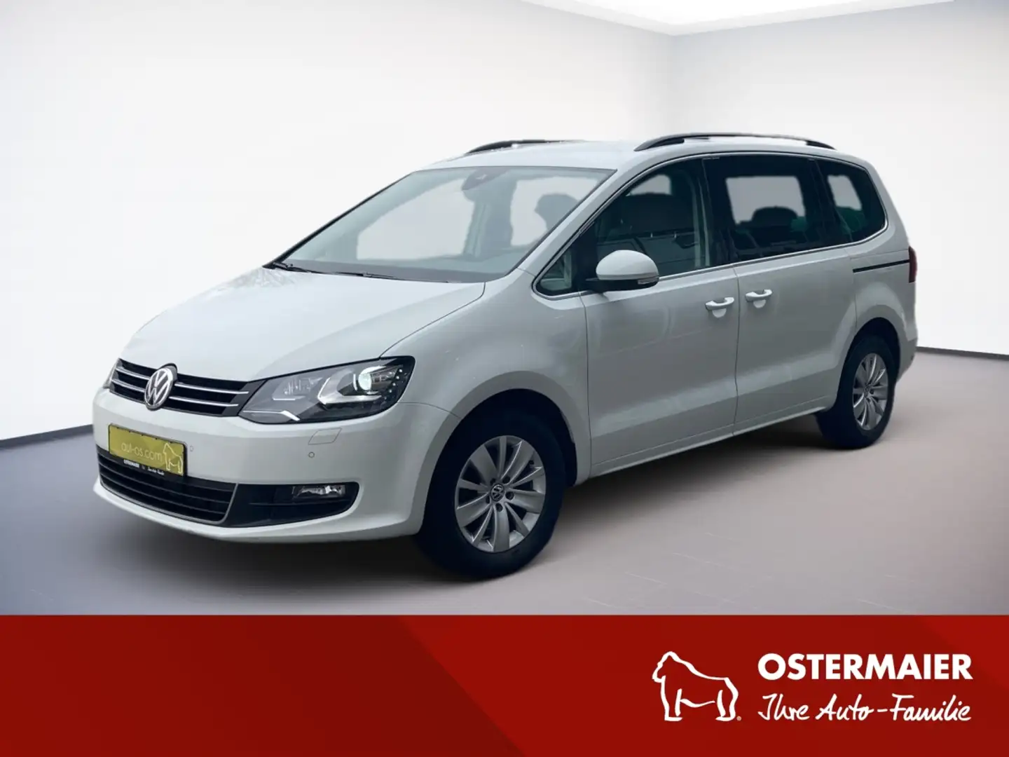 Volkswagen Sharan Comfortline 2.0TDI DSG.NAV.FernA.ACC.7-Si.Bi-XEN.S Blanc - 1
