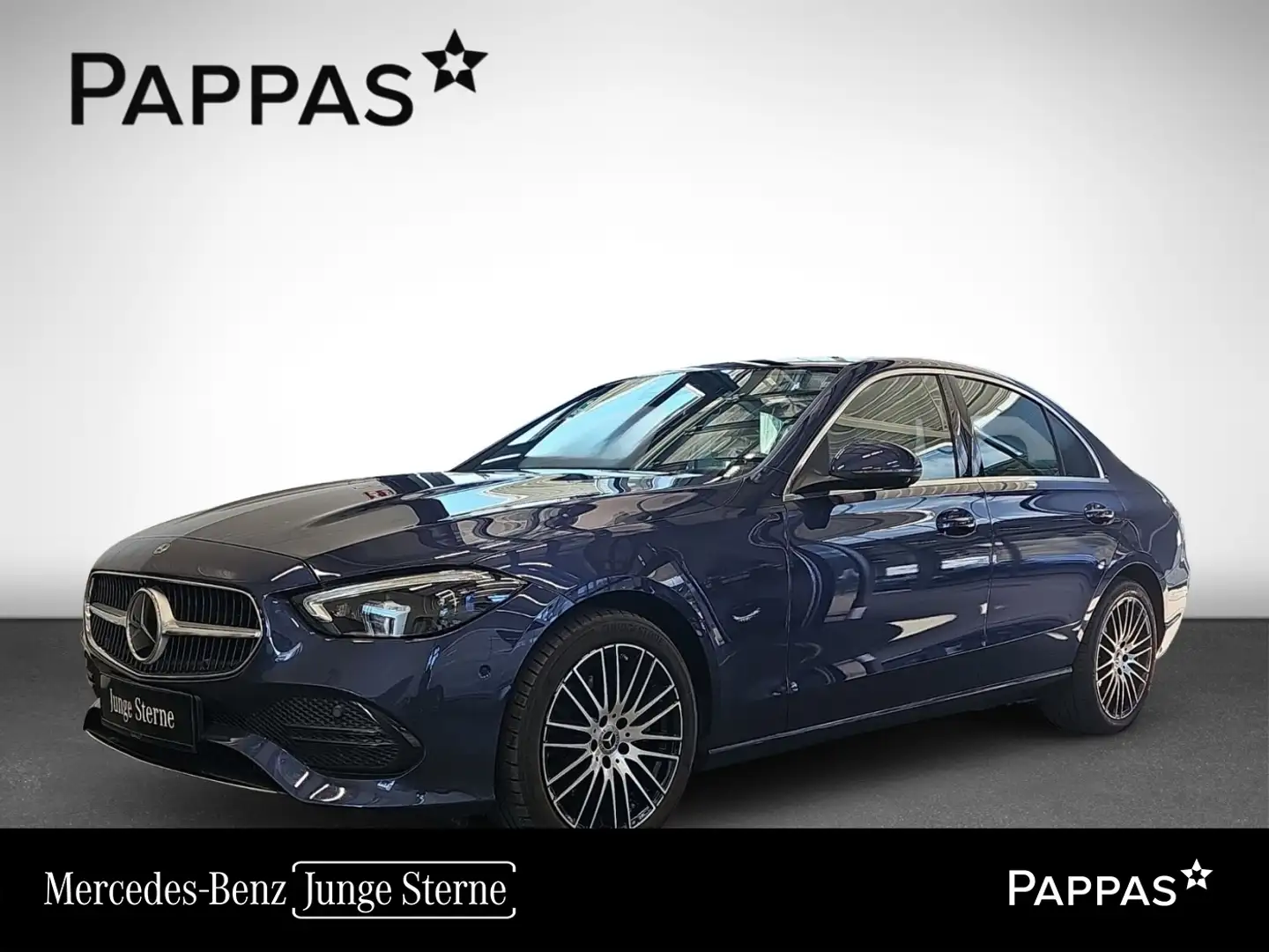 Mercedes-Benz C 220 d 4MATIC Totw LED Distr PTS Navi Sitzklima Blau - 1