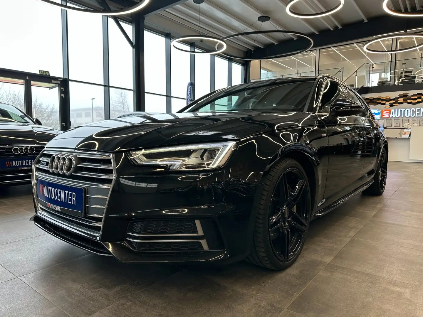 Audi A4 Avant quattro sport *Klima*Navi*LED*Vollleder Schwarz - 2