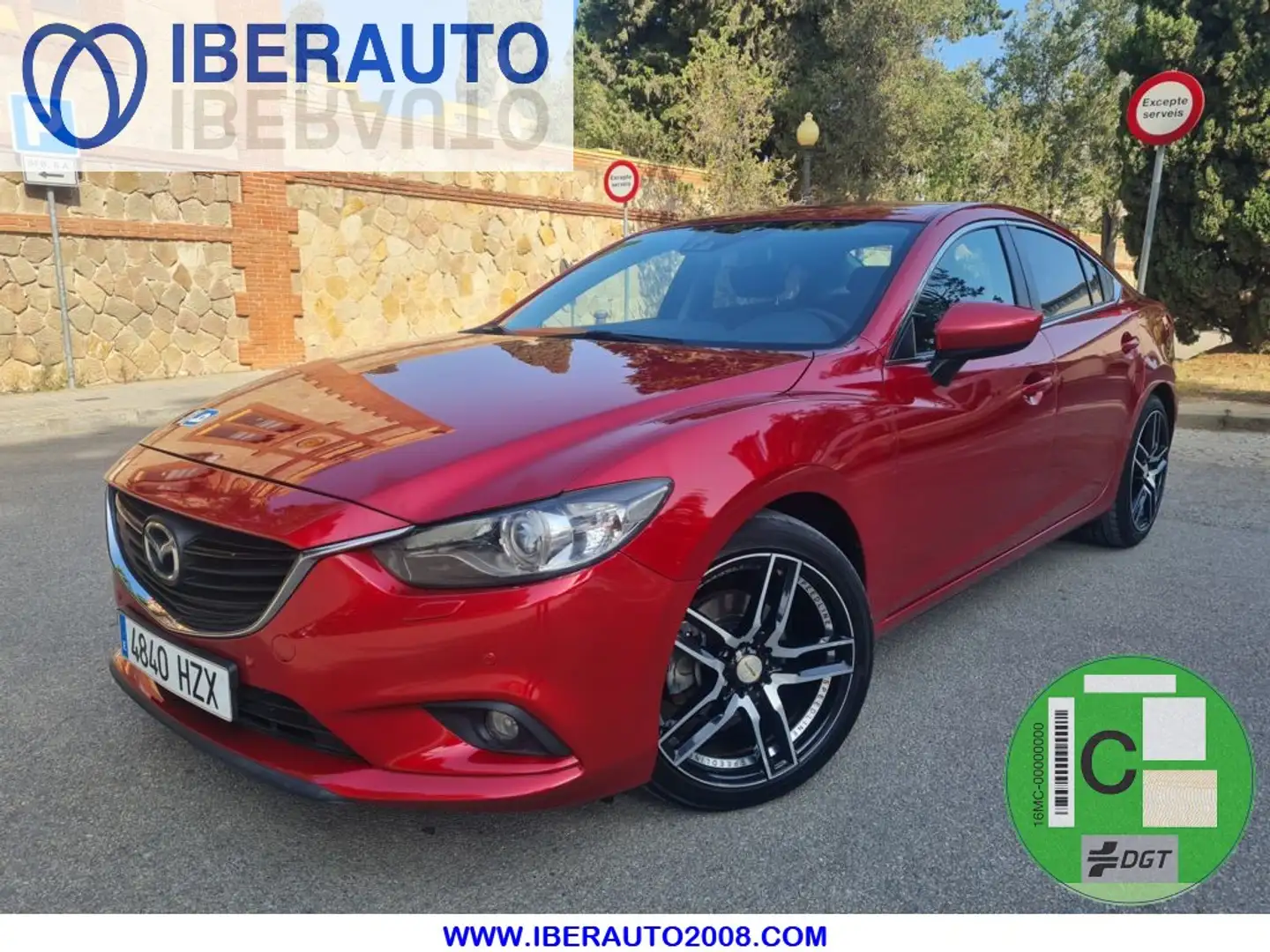 Mazda 6 2.2DE Style + Navegador Burdeos - 1
