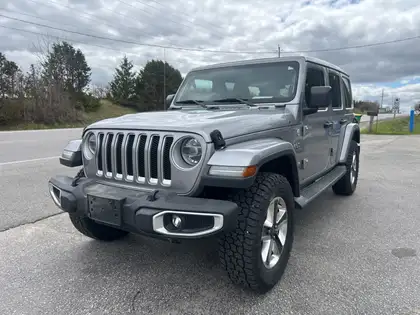 Silver 2019 Jeep Wrangler Unlimited Sahara 4WD SUV / Crossover Four-Wheel Drive 6-Speed Manual