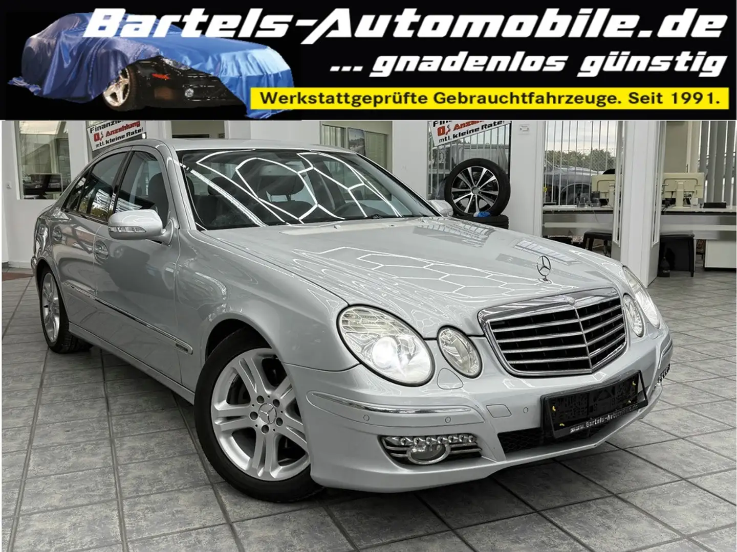 Mercedes-Benz E 200 K NGT Avantgarde, Standheizung, GSHD, AHK Silber - 1