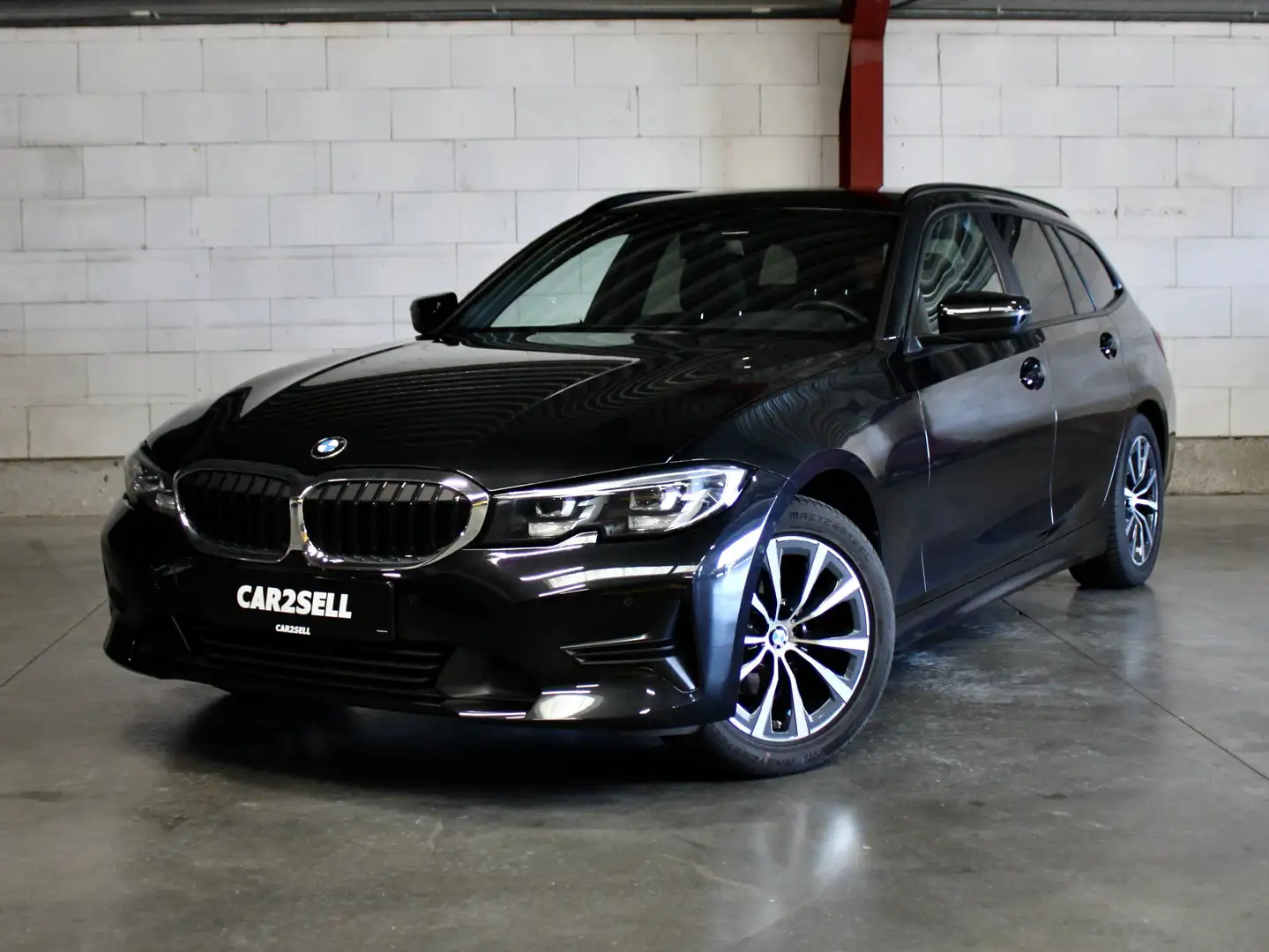 BMW 318 da (150 pk) AIRCO/NAVI/LED/BTW INCL *12M GARANTIE* Zwart - 1